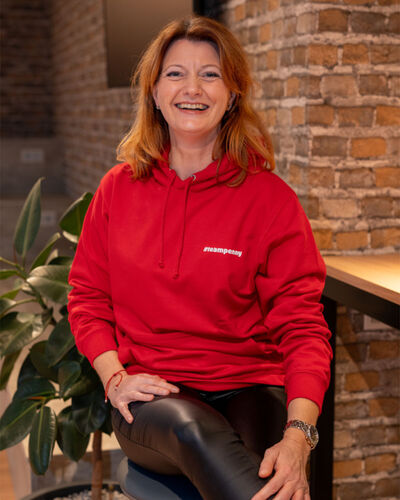 #teampenny Hoodie rot Miniaturansicht